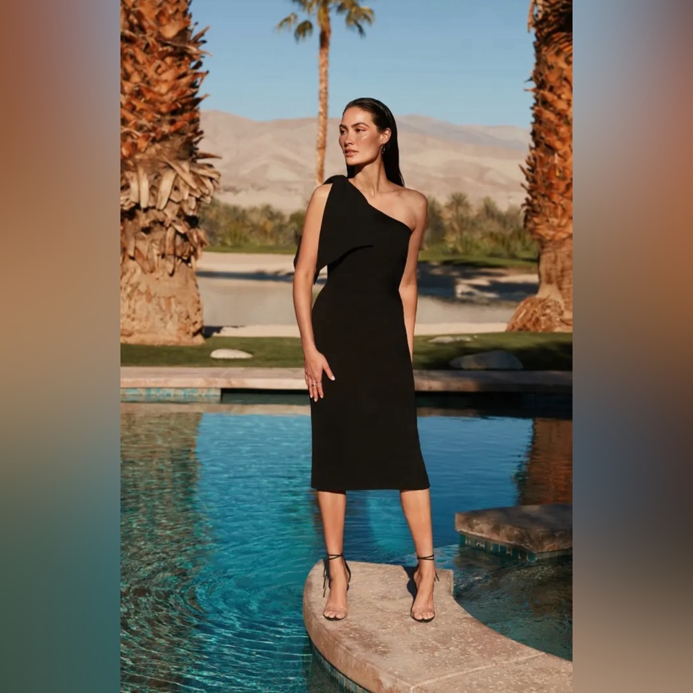 Tiffany One-Shoulder Midi Dress